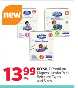 Rexall ROYALE Premium Diapers Jumbo Pack offer