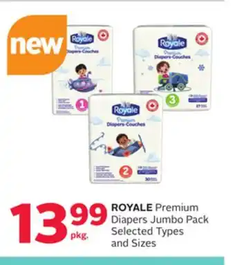 Rexall ROYALE Premium Diapers Jumbo Pack offer