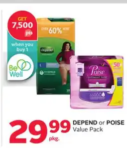 Rexall DEPEND or POISE Value Pack offer