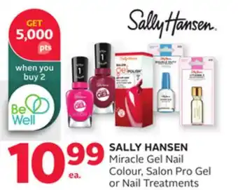 Rexall SALLY HANSEN Miracle Gel Nail Colour, Salon Pro Gel or Nail Treatments offer
