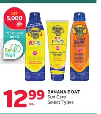Rexall BANANA BOAT Sun Care offer