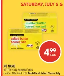 Shoppers Drug Mart NO NAME BUTTER offer