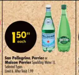 Shoppers Drug Mart San Pellegrino, Perrier or Maison Perrier Sparkling Water offer