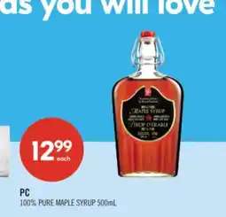 Shoppers Drug Mart PC 100% PURE MAPLE SYRUP offer