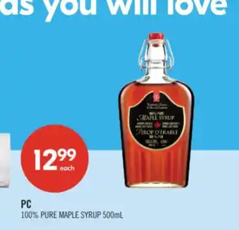 Shoppers Drug Mart PC 100% PURE MAPLE SYRUP offer