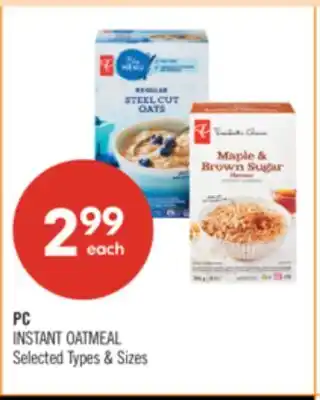Shoppers Drug Mart PC INSTANT OATMEAL offer