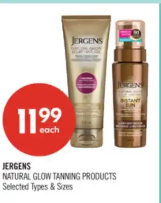 Shoppers Drug Mart JERGENS NATURAL GLOW TANNING PRODUCTS offer