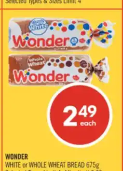 Shoppers Drug Mart WHITE or WHOLE WHEAT BREAD offer
