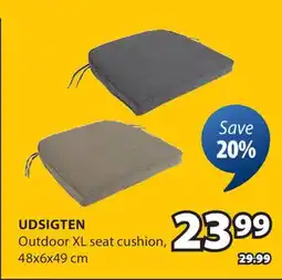 JYSK UDSIGTEN Outdoor XL seat cushion offer