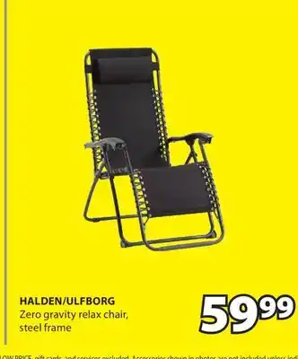 JYSK HALDEN/ULFBORG Zero gravity relax offer