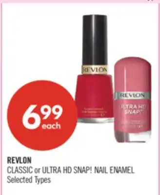 Shoppers Drug Mart REVLON CLASSIC or ULTRA HD SNAP! NAIL ENAMEL offer