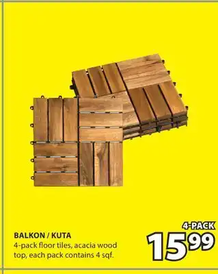 JYSK Balkon / Kuta 4-pack floor tiles offer