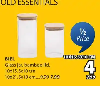 JYSK BIEL Glass jar offer
