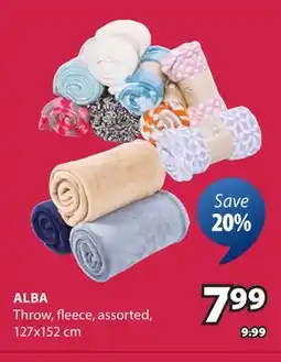 JYSK ALBA Throw, fleece offer