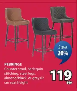 JYSK PEBRINGE Counter stool offer