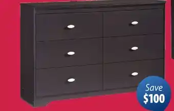 JYSK DUNBAR Dresser 6-drawer offer