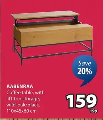 JYSK AABENRAA Coffee table offer