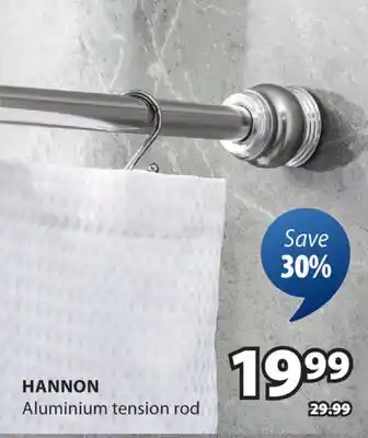 JYSK HANNON Aluminium tension rod offer