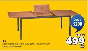 JYSK IBIS Extendable patio table offer