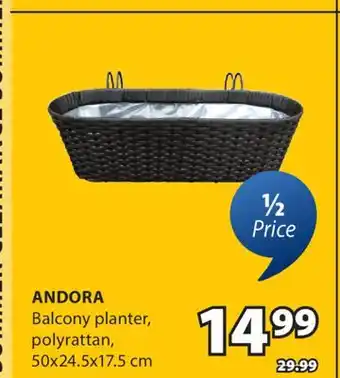 JYSK ANDORA Balcony planter offer