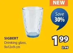 JYSK SIGBERT Drinking glass offer