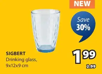 JYSK SIGBERT Drinking glass offer