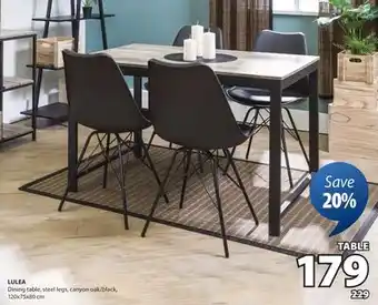 JYSK Lulea Dining table offer
