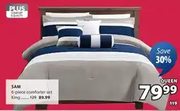 JYSK SAM 6-piece comforter set Queen offer