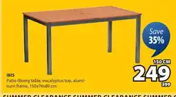 JYSK IBIS Patio dining table offer