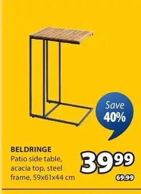 JYSK BELDRINGE Patio side table offer