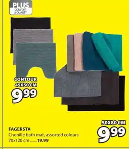 JYSK FAGERSTA Chenille bath mat 50 x 80 cm offer