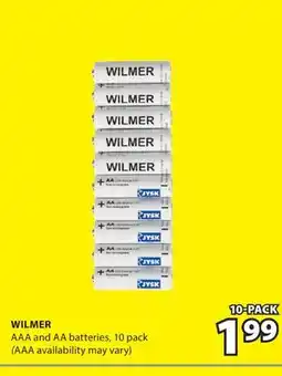 JYSK WILMER AAA and AA batteries offer