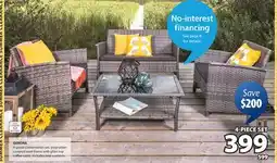 JYSK GERONA 4-piece conversation set, polyrattan covered offer