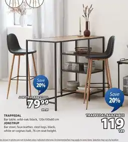 JYSK TRAPPEDAL Bar table offer