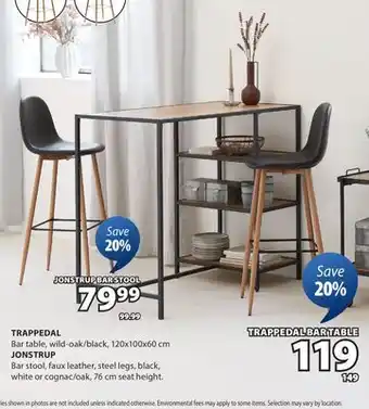 JYSK TRAPPEDAL Bar table offer