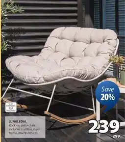 JYSK JUNGLEDAL Rocking patio chair offer