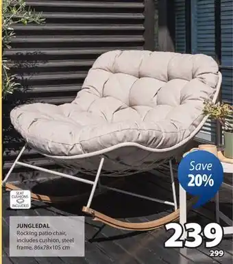 JYSK JUNGLEDAL Rocking patio chair offer