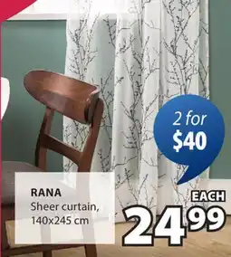 JYSK RANA Sheer curtain offer