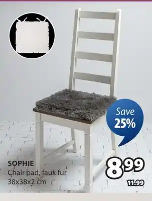 JYSK SOPHIE Chair pad, faux fur offer