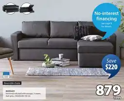 JYSK MARSLEV Sectional sofa bed offer