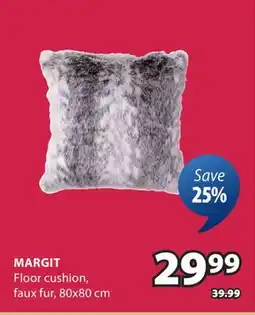 JYSK MARGIT Floor cushion, faux fur, cm offer