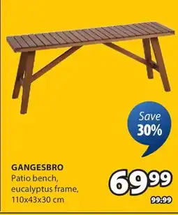 JYSK GANGESBRO Patio bench offer