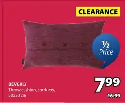 JYSK BEVERLY Throw cushion offer