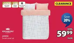 JYSK LOUISA Duvet cover set offer