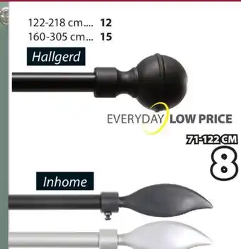 JYSK Hallgerd Single Curtain Rod Kit offer