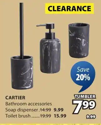 JYSK CARTIER Bathroom accessories offer
