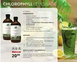 Ki Nature & Santé HEALTH FIRST CHLOROPHYLL offer