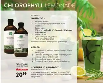 Ki Nature & Santé HEALTH FIRST CHLOROPHYLL offer