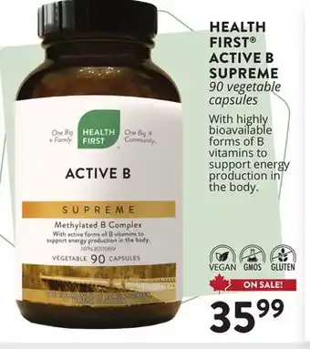 Ki Nature & Santé HEALTH FIRST ACTIVE B SUPREME offer