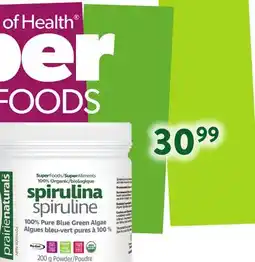 Ki Nature & Santé PRAIRIE NATURALS SPIRULINA offer